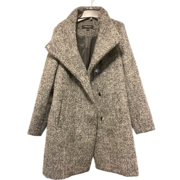 Kenneth Cole Women's Gray Wool Blend Coat L/G - Picture 1 of 10